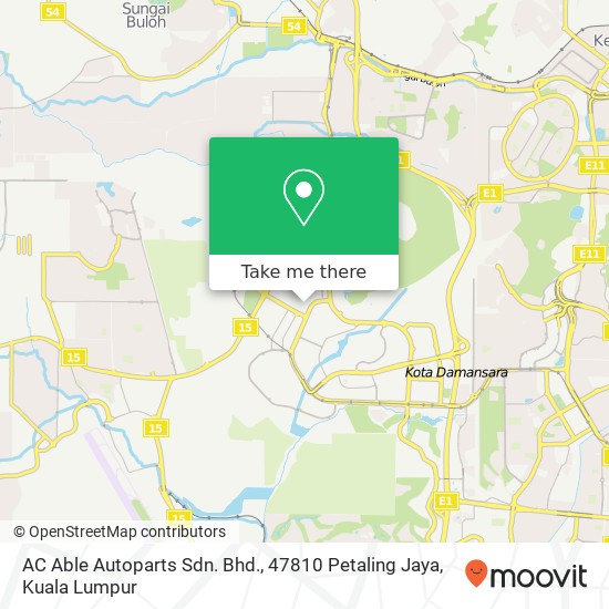 AC Able Autoparts Sdn. Bhd., 47810 Petaling Jaya map