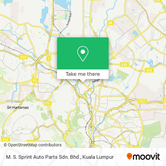 M. S. Sprint Auto Parts Sdn. Bhd. map