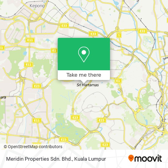 Meridin Properties Sdn. Bhd. map