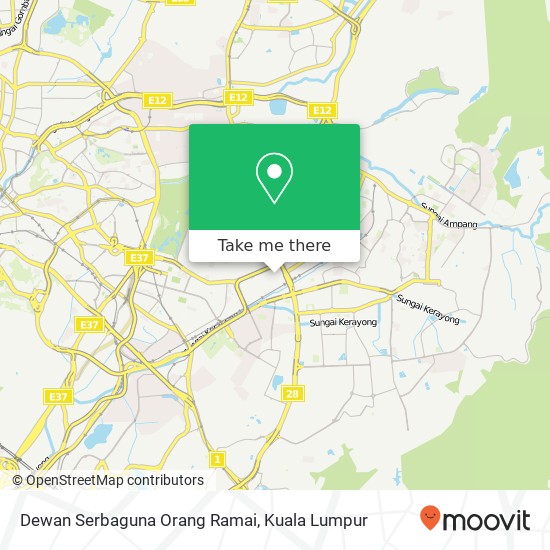 Dewan Serbaguna Orang Ramai map