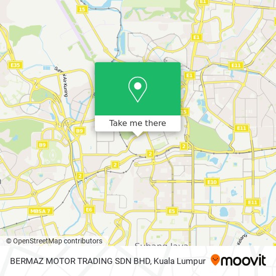 Peta BERMAZ MOTOR TRADING SDN BHD