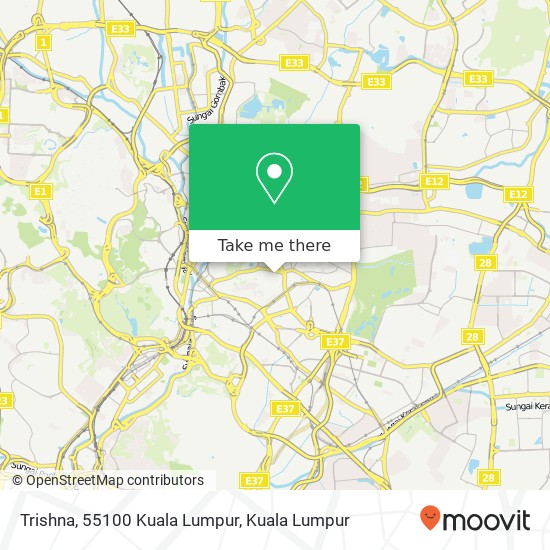 Trishna, 55100 Kuala Lumpur map