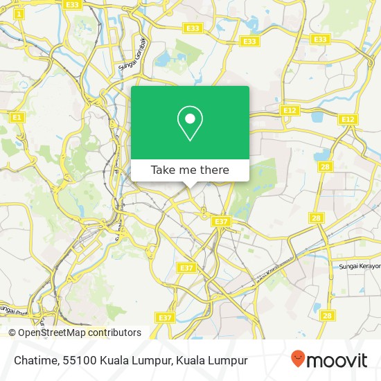 Peta Chatime, 55100 Kuala Lumpur