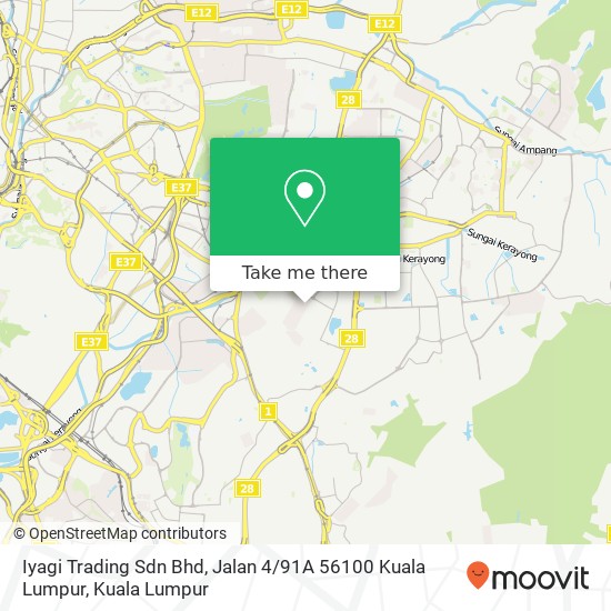 Iyagi Trading Sdn Bhd, Jalan 4 / 91A 56100 Kuala Lumpur map