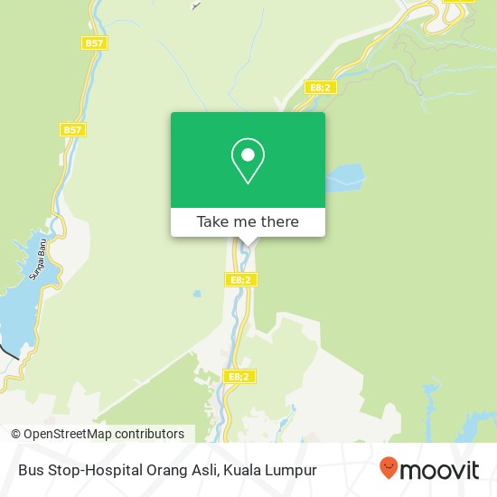 Bus Stop-Hospital Orang Asli map