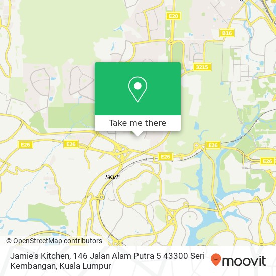 Peta Jamie's Kitchen, 146 Jalan Alam Putra 5 43300 Seri Kembangan