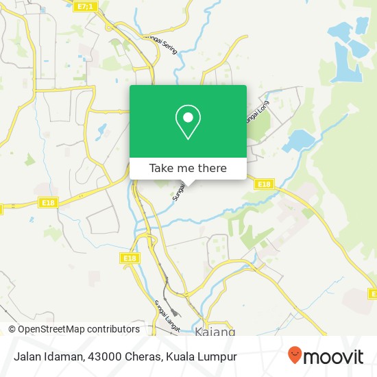 Jalan Idaman, 43000 Cheras map