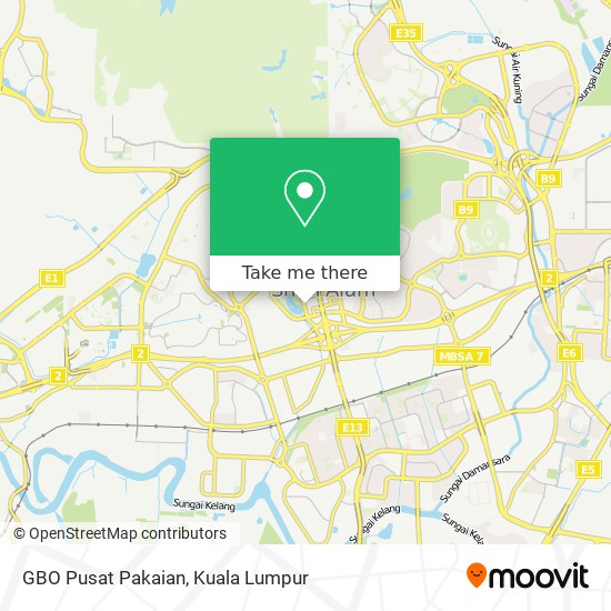 GBO Pusat Pakaian map