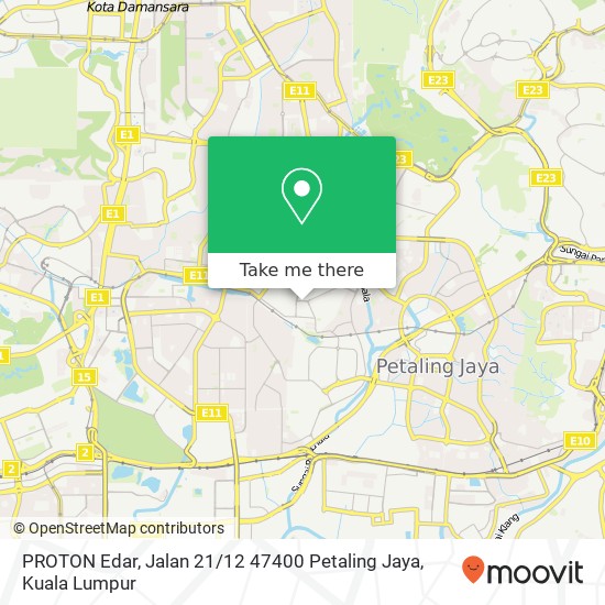 PROTON Edar, Jalan 21 / 12 47400 Petaling Jaya map