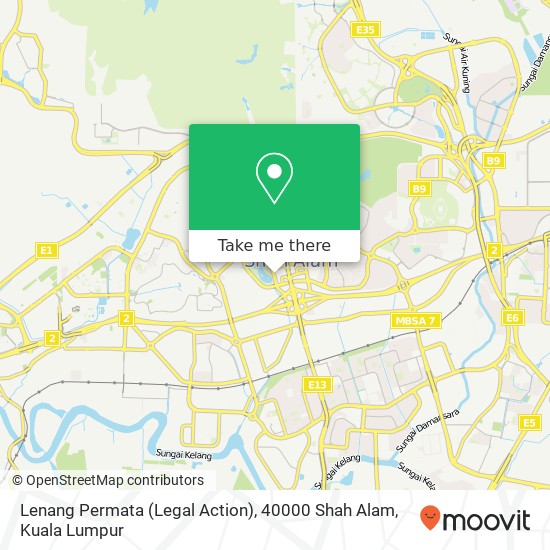 Lenang Permata (Legal Action), 40000 Shah Alam map