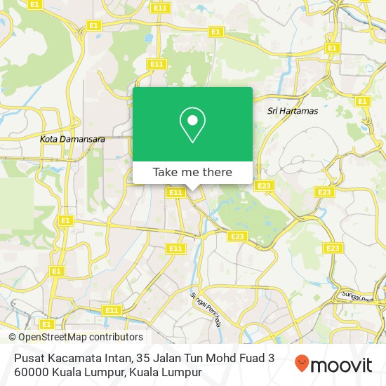 Pusat Kacamata Intan, 35 Jalan Tun Mohd Fuad 3 60000 Kuala Lumpur map