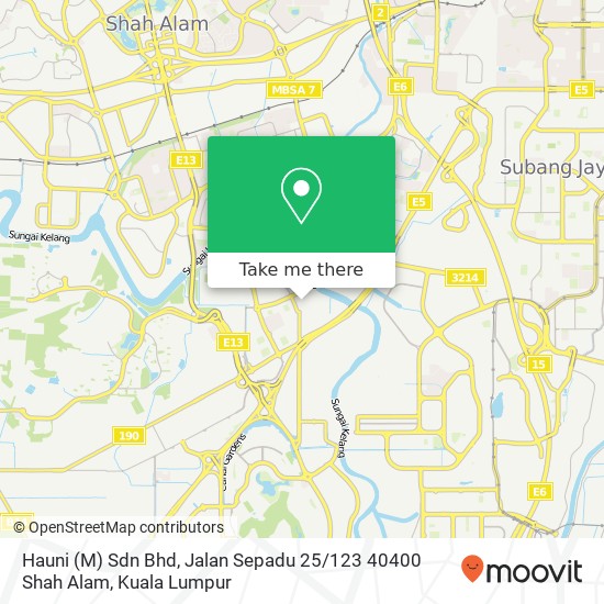 Hauni (M) Sdn Bhd, Jalan Sepadu 25 / 123 40400 Shah Alam map