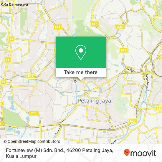 Fortuneview (M) Sdn. Bhd., 46200 Petaling Jaya map