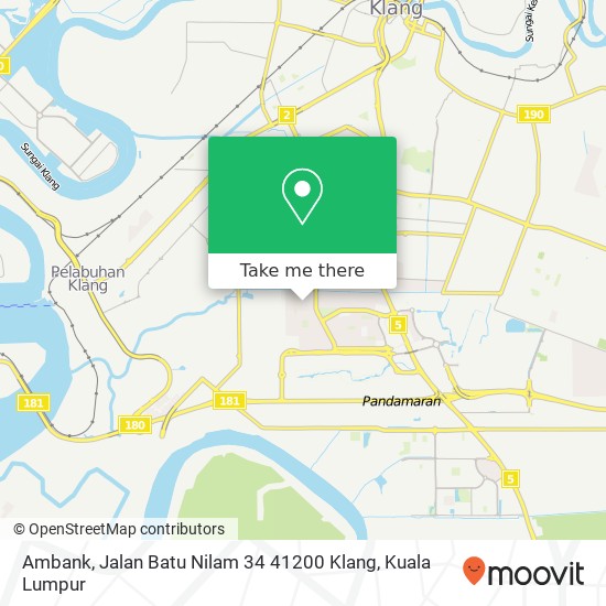 Ambank, Jalan Batu Nilam 34 41200 Klang map