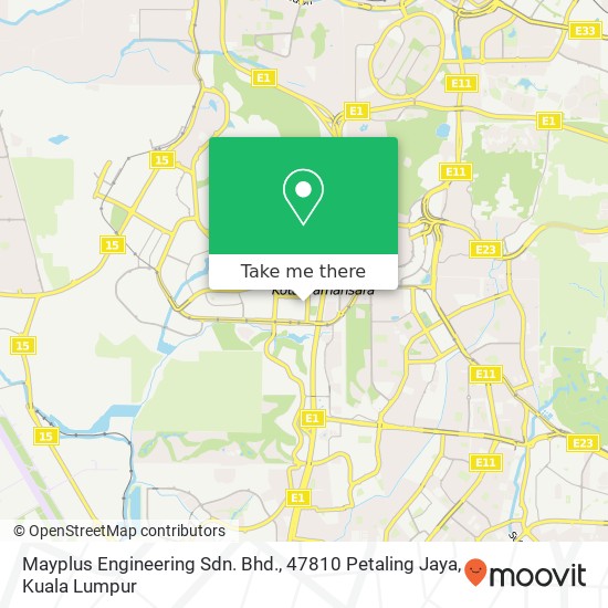 Peta Mayplus Engineering Sdn. Bhd., 47810 Petaling Jaya