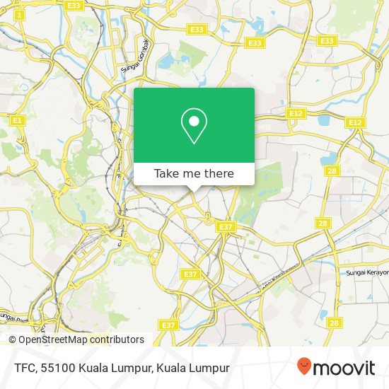 TFC, 55100 Kuala Lumpur map