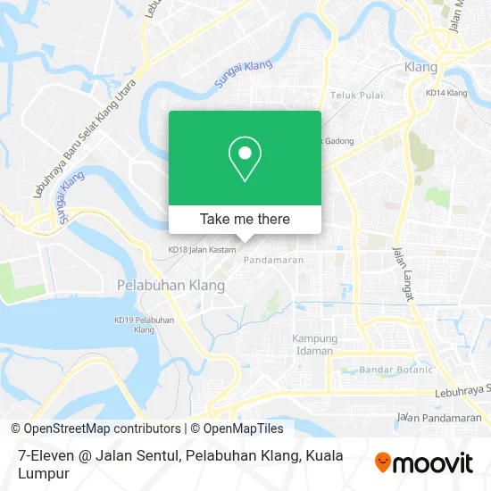 7-Eleven @ Jalan Sentul, Pelabuhan Klang map