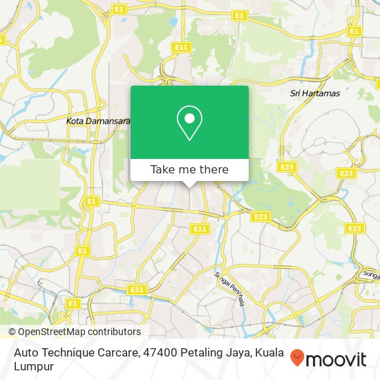 Auto Technique Carcare, 47400 Petaling Jaya map