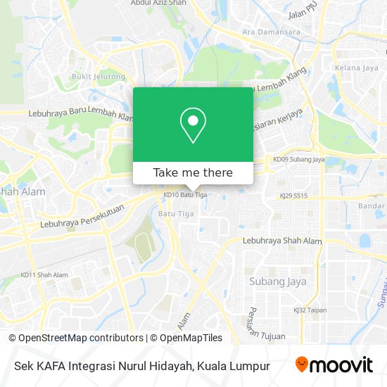 Sek KAFA Integrasi Nurul Hidayah map
