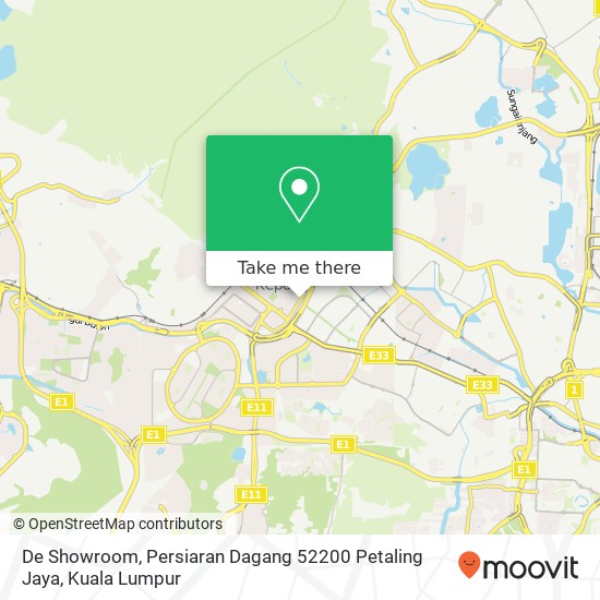 De Showroom, Persiaran Dagang 52200 Petaling Jaya map