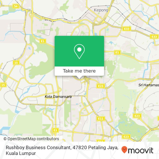 Peta Rushboy Business Consultant, 47820 Petaling Jaya