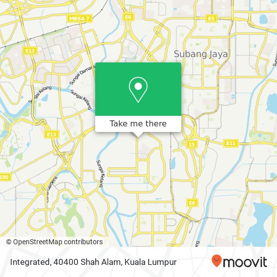 Integrated, 40400 Shah Alam map
