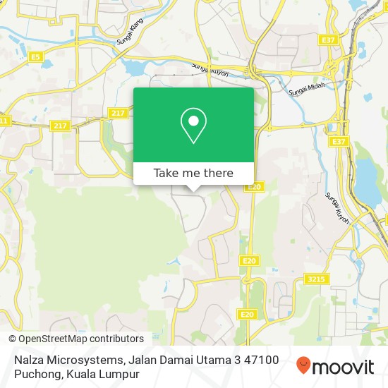 Nalza Microsystems, Jalan Damai Utama 3 47100 Puchong map