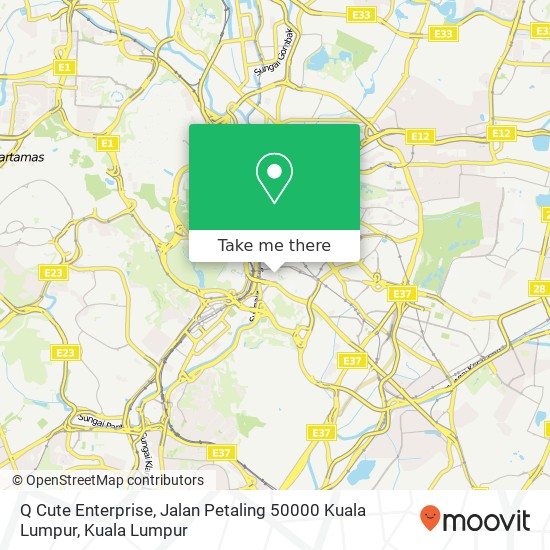 Peta Q Cute Enterprise, Jalan Petaling 50000 Kuala Lumpur