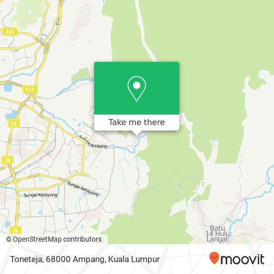 Toneteja, 68000 Ampang map