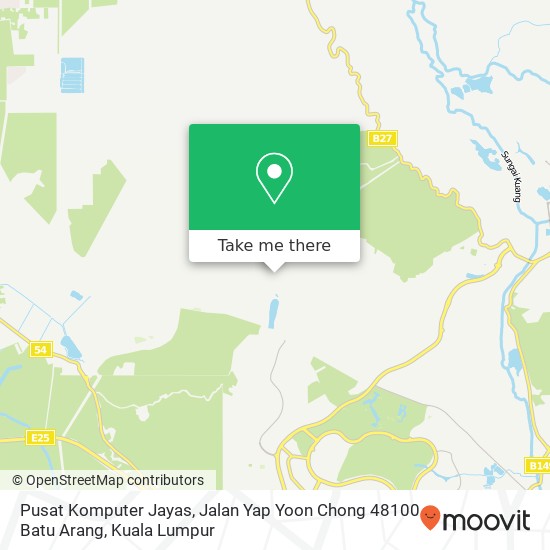 Peta Pusat Komputer Jayas, Jalan Yap Yoon Chong 48100 Batu Arang