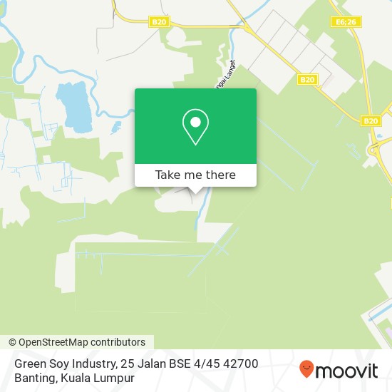 Green Soy Industry, 25 Jalan BSE 4 / 45 42700 Banting map