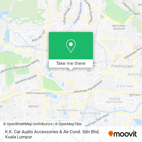 K.K. Car Audio Accessories & Air-Cond. Sdn Bhd map