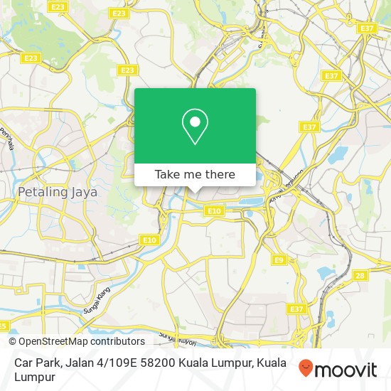 Peta Car Park, Jalan 4 / 109E 58200 Kuala Lumpur