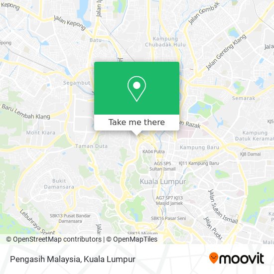 Pengasih Malaysia map