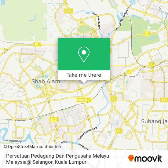 Peta Persatuan Pedagang Dan Pengusaha Melayu Malaysia@ Selangor