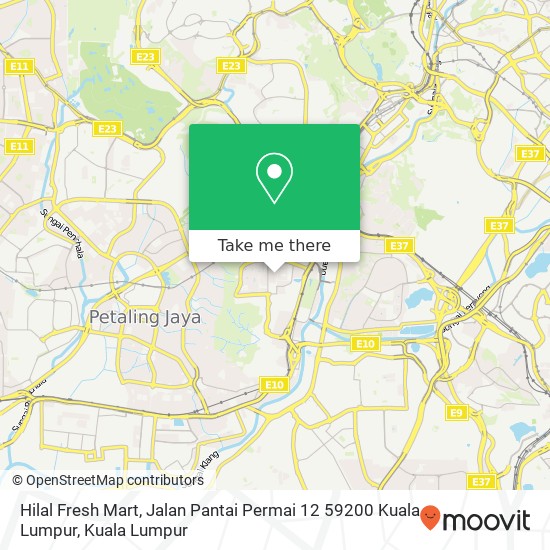 Hilal Fresh Mart, Jalan Pantai Permai 12 59200 Kuala Lumpur map