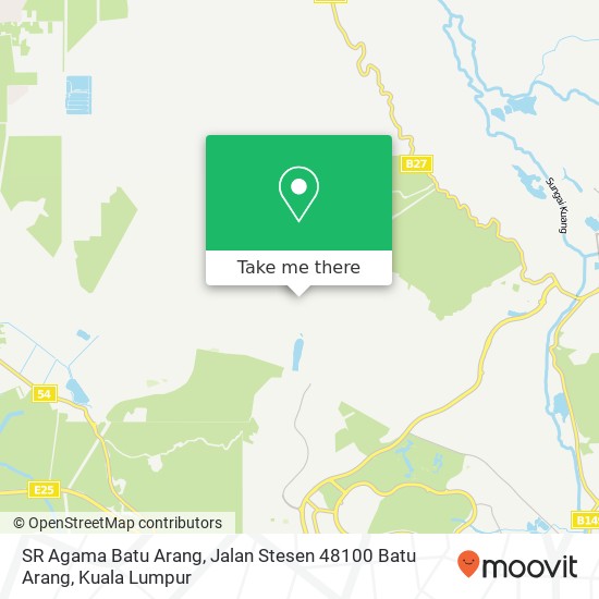 Peta SR Agama Batu Arang, Jalan Stesen 48100 Batu Arang
