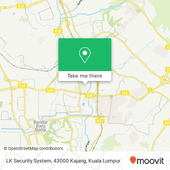 LK Security System, 43000 Kajang map