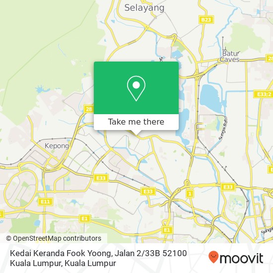 Kedai Keranda Fook Yoong, Jalan 2 / 33B 52100 Kuala Lumpur map