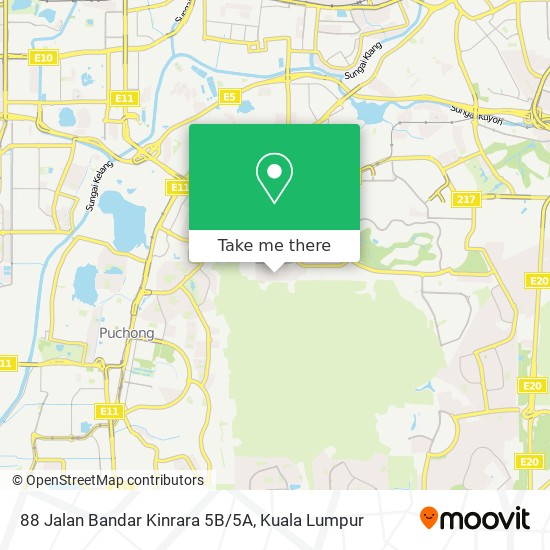 88 Jalan Bandar Kinrara 5B/5A map