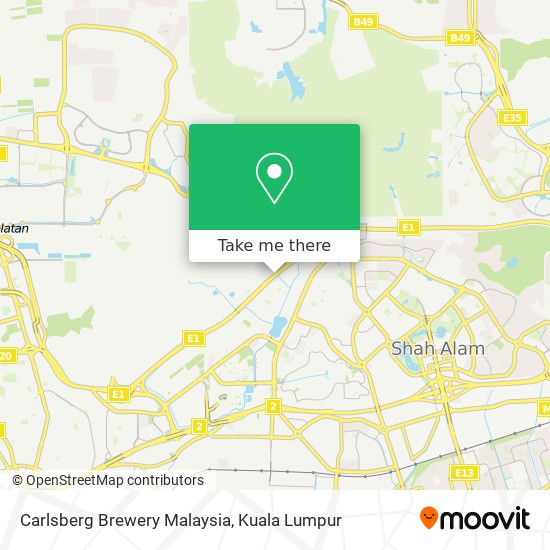 Carlsberg Brewery Malaysia map