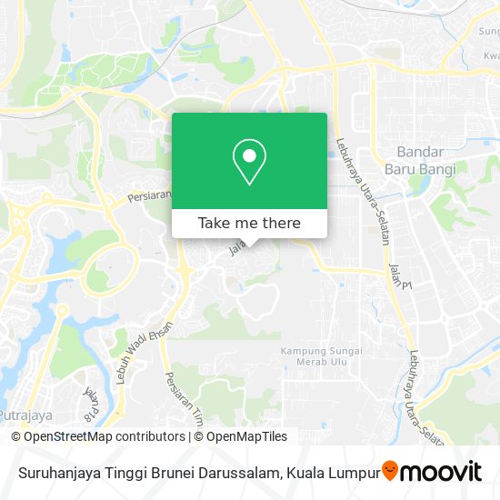 Peta Suruhanjaya Tinggi Brunei Darussalam