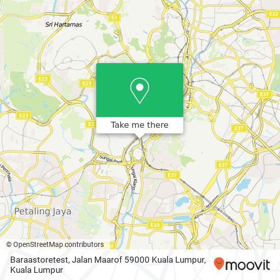 Peta Baraastoretest, Jalan Maarof 59000 Kuala Lumpur