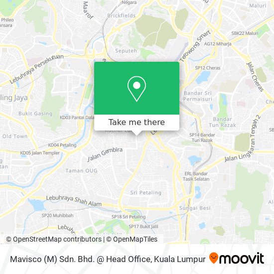 Mavisco (M) Sdn. Bhd. @ Head Office map