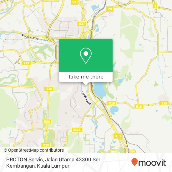 PROTON Servis, Jalan Utama 43300 Seri Kembangan map