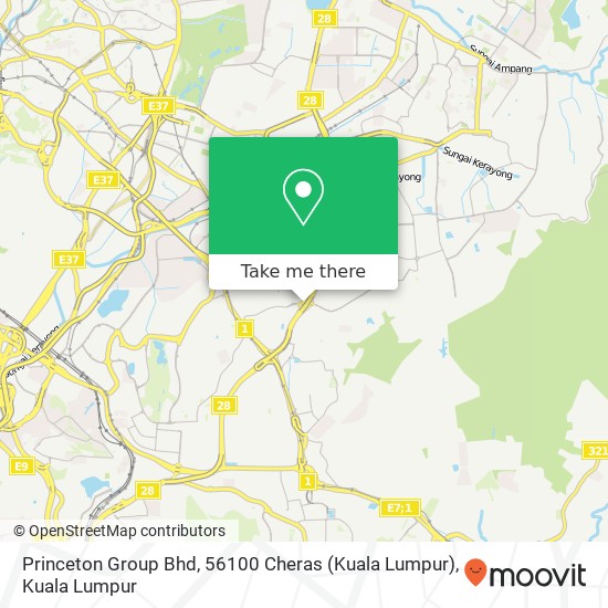 Peta Princeton Group Bhd, 56100 Cheras (Kuala Lumpur)