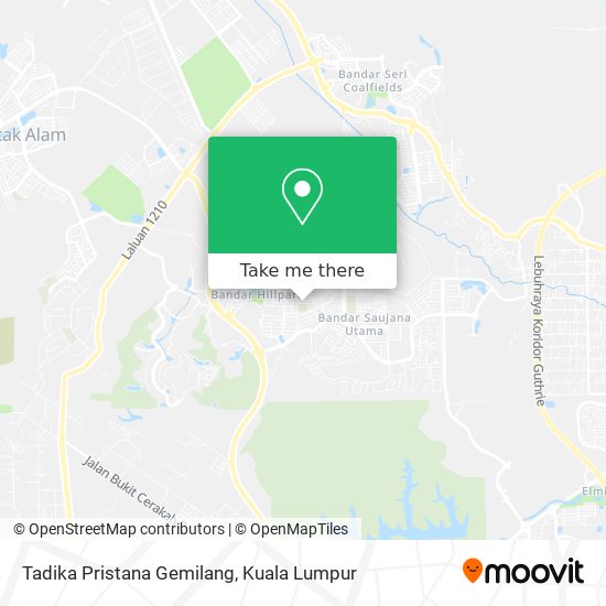 Tadika Pristana Gemilang map