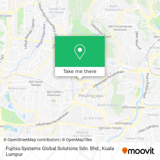 Fujitsu Systems Global Solutions Sdn. Bhd. map