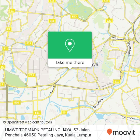 UMWT TOPMARK PETALING JAYA, 52 Jalan Penchala 46050 Petaling Jaya map