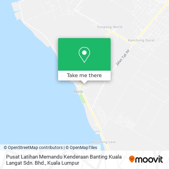 Peta Pusat Latihan Memandu Kenderaan Banting Kuala Langat Sdn. Bhd.